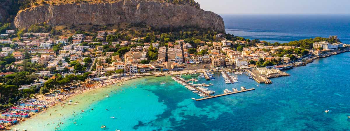 Palermo Mondello Beach Coast Sicily
