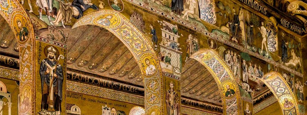 Palermo Sicily Palatin Chappel Detail View