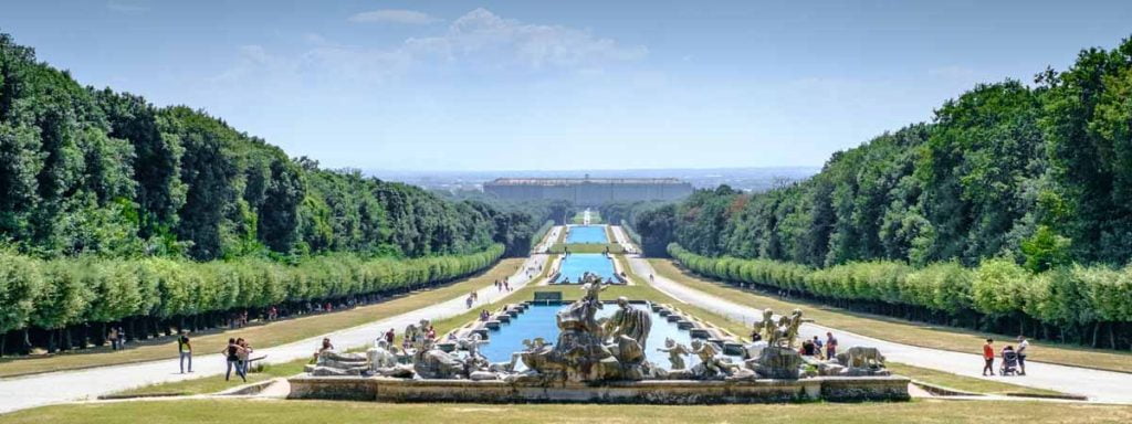 Caserta Royal Palace Garden View