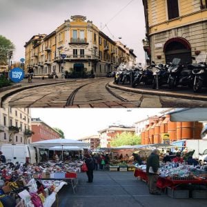 Open Air Markets Milan Italy