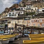 Fishing boats on the beach at Positano, Amalfi Coast