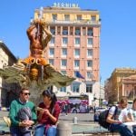 Rome Tritone Fountain Bernini View