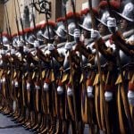 Rome Vatican Swiss Guards Lineup