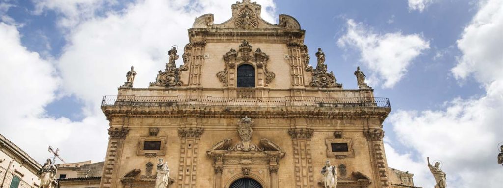 Modica Sicily Saint Peter Church Facade