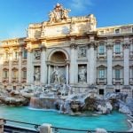 Rome Trevi Fountain View