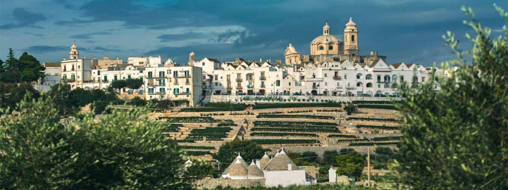 Locorotondo Apulia White Town View