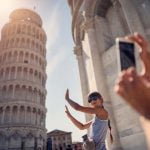 Pisa Leaning Tower Family Play Photo