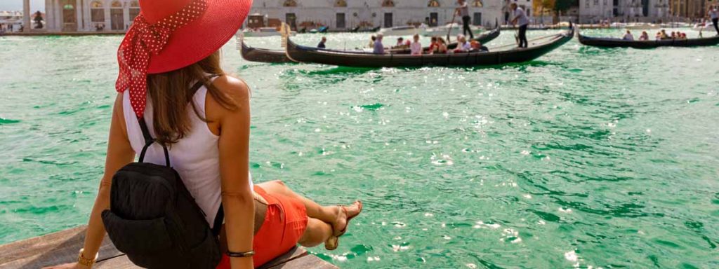 Venice Grand Canal Gondola View
