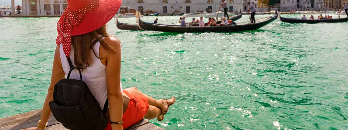 Venice Grand Canal Gondola View