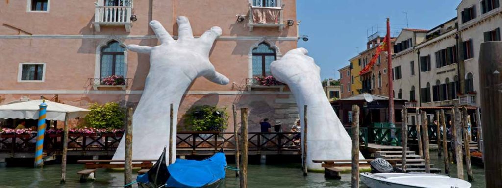 Venice Grand Canal Biennale Sculpture