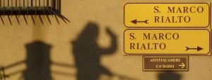 Venice Sign Rialto Bridge Directions