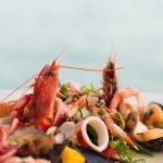 Fish Salad DIsh Amalfi Coast Typical Cuisine