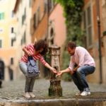 Rome Nasone Couple Drinking Water