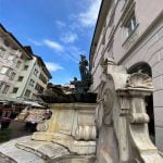 Trentino_Bolzano_Historical_City_Center_Fountain_Market_Street