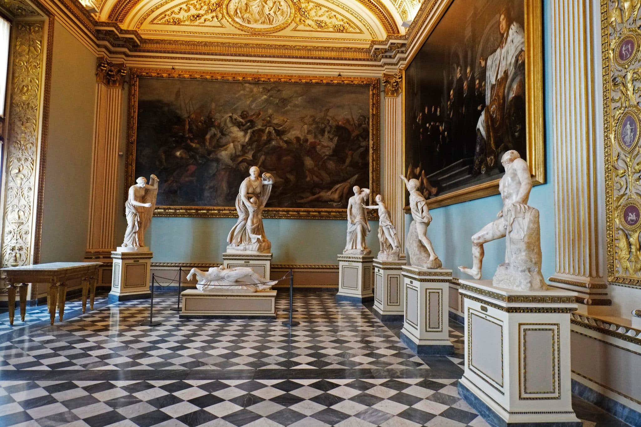 Gallery interior in an Italian art museum