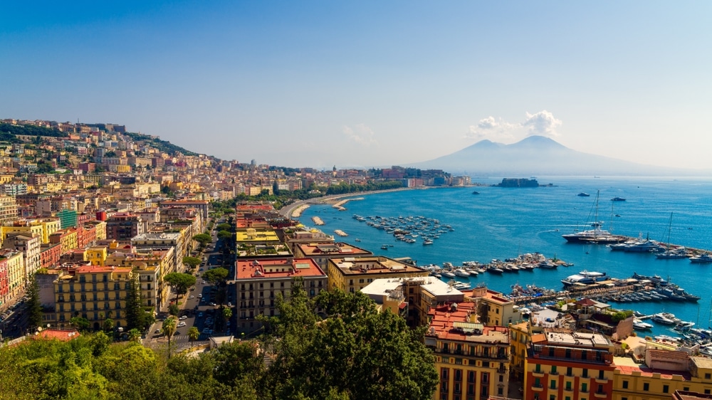 The Bay of Naples and the Sorrento coast, Campania, Italy