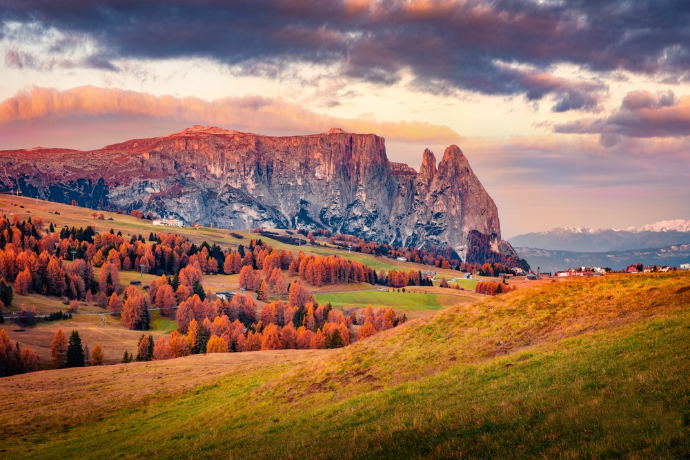 Fall Season In The Dolomites Italy