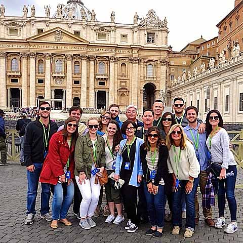 Barbara & Michael B. group at the Vatican