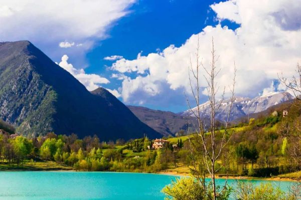 Green hills and mountain scenery in Molise, Italy