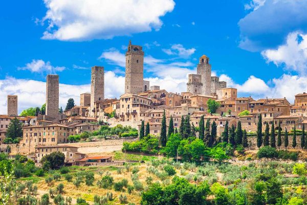 Medieval towers of San Gimignano in Tuscany, Italy