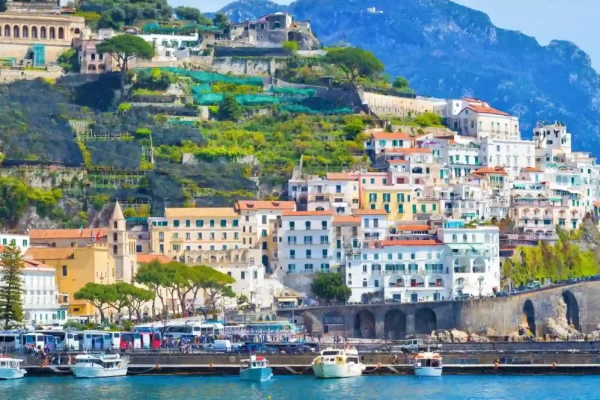 Cliffside villages of the Amalfi Coast, Campania, Italy